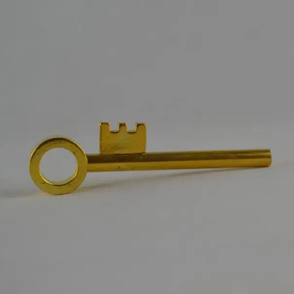 Mystery Golden Key Skeleton Magic Tricks Magician Close Up Illusions Gimmick Props  Appearing Mentalism Ghost Moving Key Magia