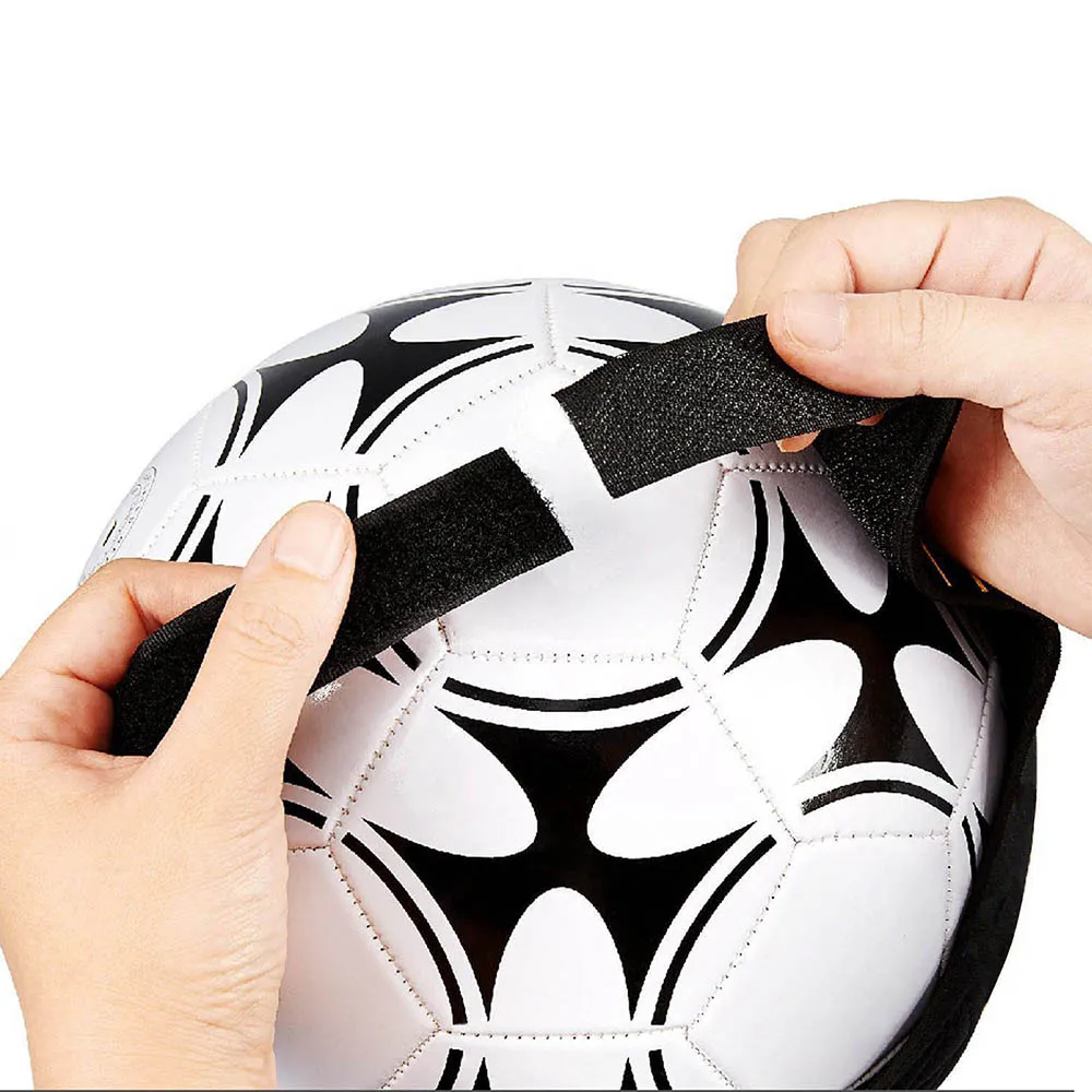 Patada fútbol entrenador entrenamiento de fútbol ayuda manos libres Solo práctica equipo con cinturón de cuerda elástica para los niños adultos Dropshipping. exclusivo.