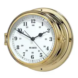 Nautical Brass Case Navigation Porthole Wall Clocks sailing items