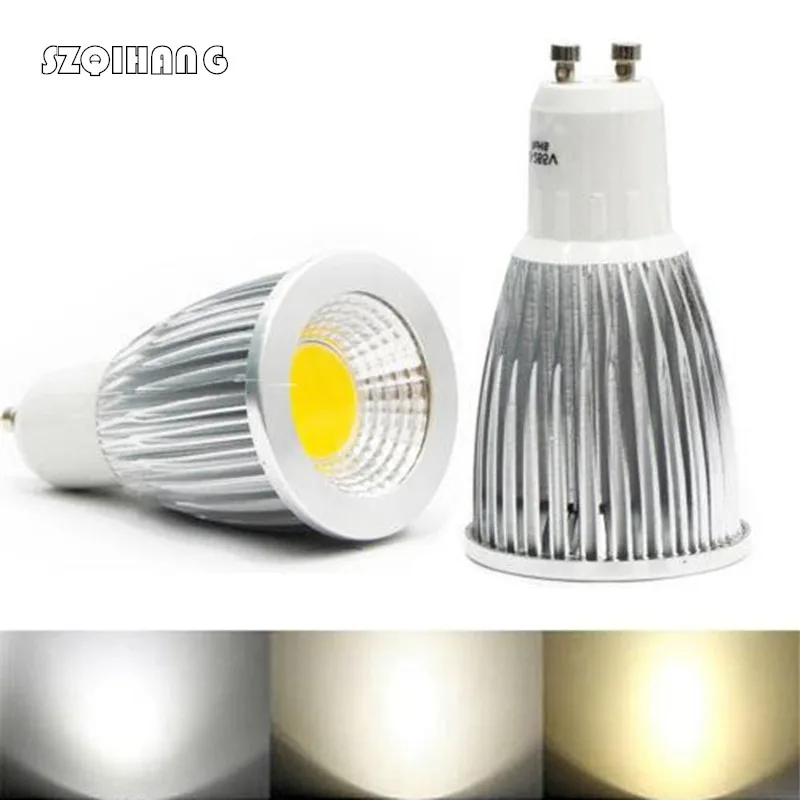 Dimmable 3W 5W 7W COB led spotlight led lights E27 E14 GU10 GU5.3 220V MR16 12V Cob led bulb Warm Cold White lampada led lamp