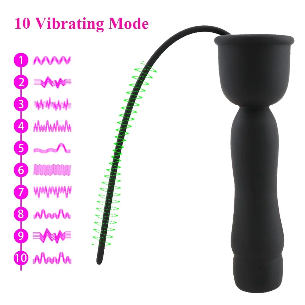 EXVOID Penis Plug Vibrator Dilatator Sounds Male Penis Insert Device Urethral Catheter Sex Toys For Men Anal Prostate Massage