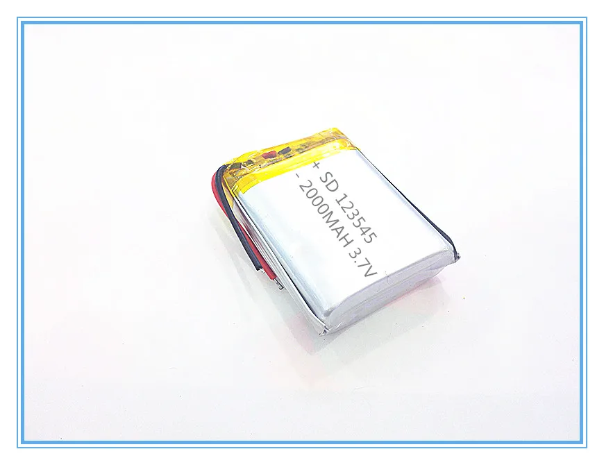 3.7 V بطارية الجهاز اللوحي 2000 mah 123545 المتحدثون الملاح المحمول DVD