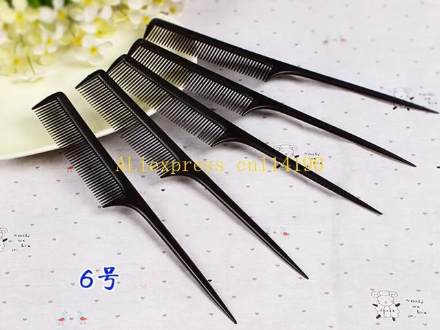 1000pcs/lot Free Shipping Mini Pointed Tail Hair Comb Plastic Hair Comb Beauty Tools Hair Brush