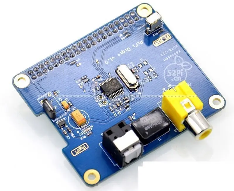 WM8804G HIFI DiGi + Scheda Audio Digitale I2S SPDIF Fibra Ottica RCA I2S Interfaccia PER Raspberry Pi 3 /2 B B + A + volumio