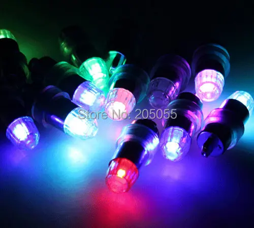 

100pcs/lot Mini LED party Light Paper Lantern Balloon Lamp Floral for Wedding Xmas decoration waterproof-Color changing