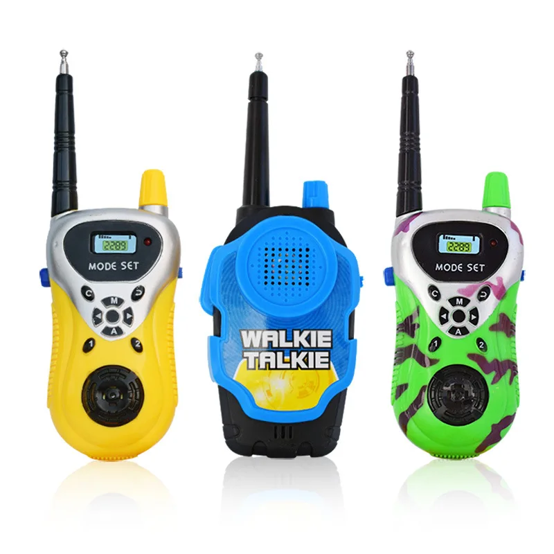 Electronic Walkie Talkie Model Intercom Toys Walkie-talkie Distance Calls 1-60 Meter Interactive Pretend Play House Game Toy