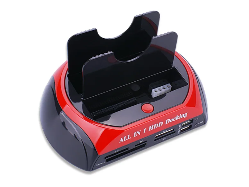 Multipurpose All in 1 2.5 3.5 IDE+SATA hard drive dual base high speed USB2.0 HUB Card reader