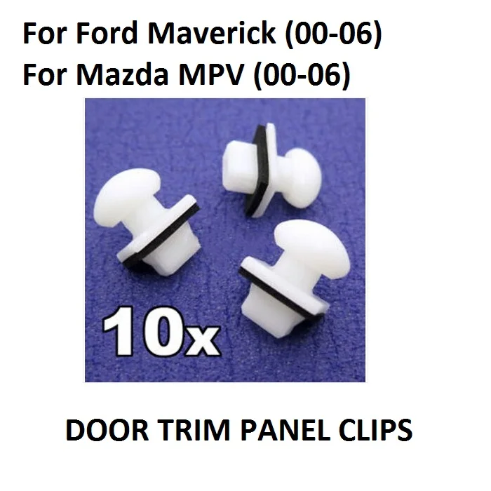 x10 For Ford Maverick (00-06) & For Mazda MPV (00-06) Bumper Bracket Clips Slider Clips New