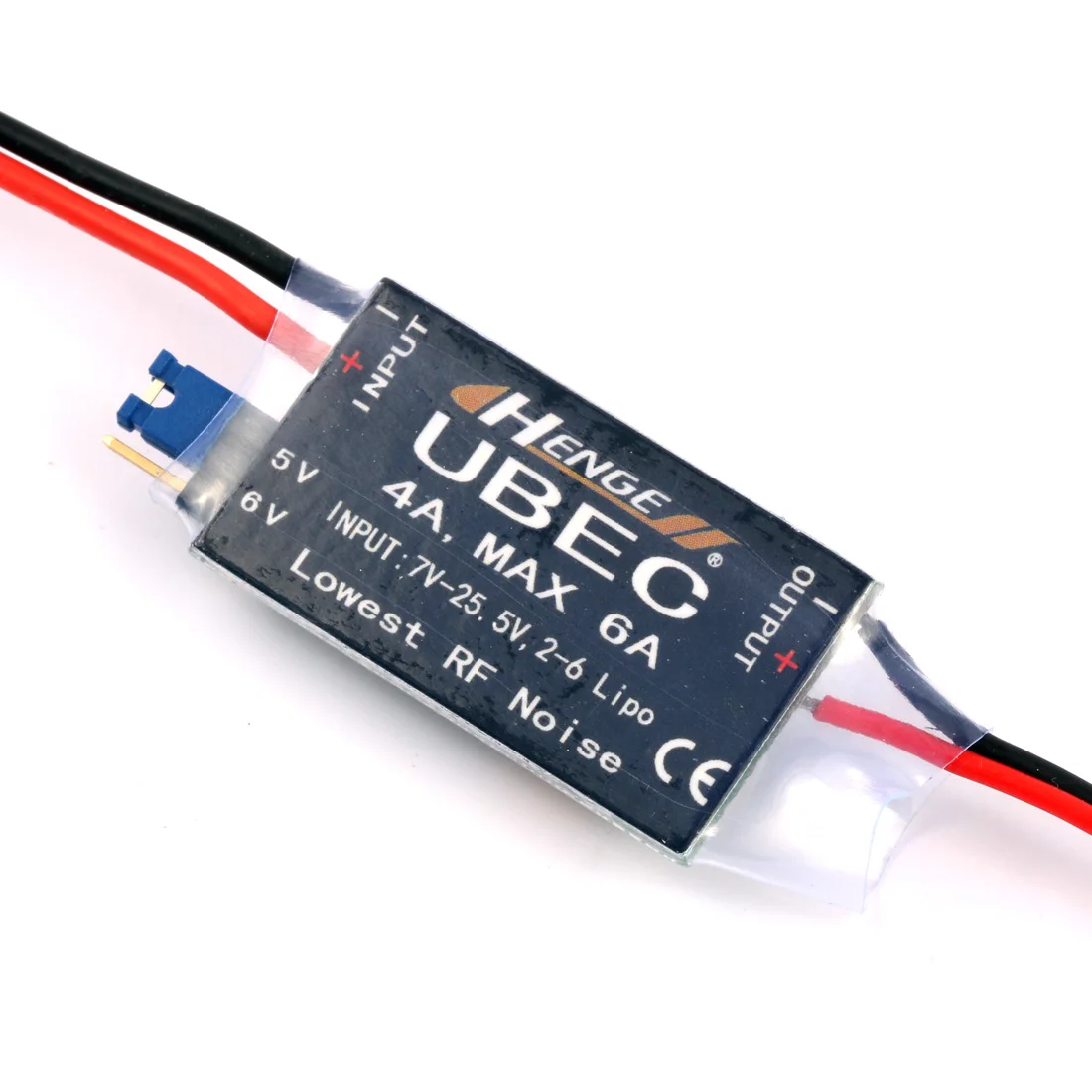 HENGE 4A UBEC-Entrée 7V-25.5V 2-6S, Sortie Lipo 5V 6V/4A, Mode SnapSwitch Max Continu BEC pour Pièces de Voiture, d'Hélicoptère et d'Avion RC