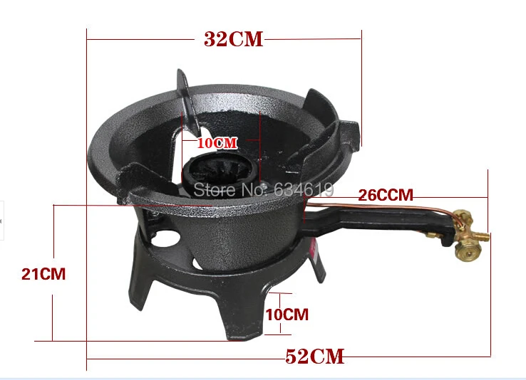 Commercial Solid Cast Iron Burner, Household Fast Cooking Burner, Canteen / Restaurant Burner