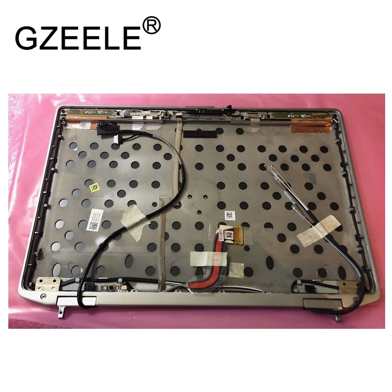 

GZEELE New FOR DELL LATITUDE E6420 LCD SCREEN BACK TOP COVER LID HINGES WIRES 0P8FNX PJRCP 14" LCD Back Cover Lid Assembly CASE