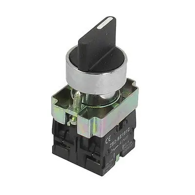 AC 660V 10A On/Off/On Momentary 3 Postion Rotary Selector Switch 22mm XB2-BD53