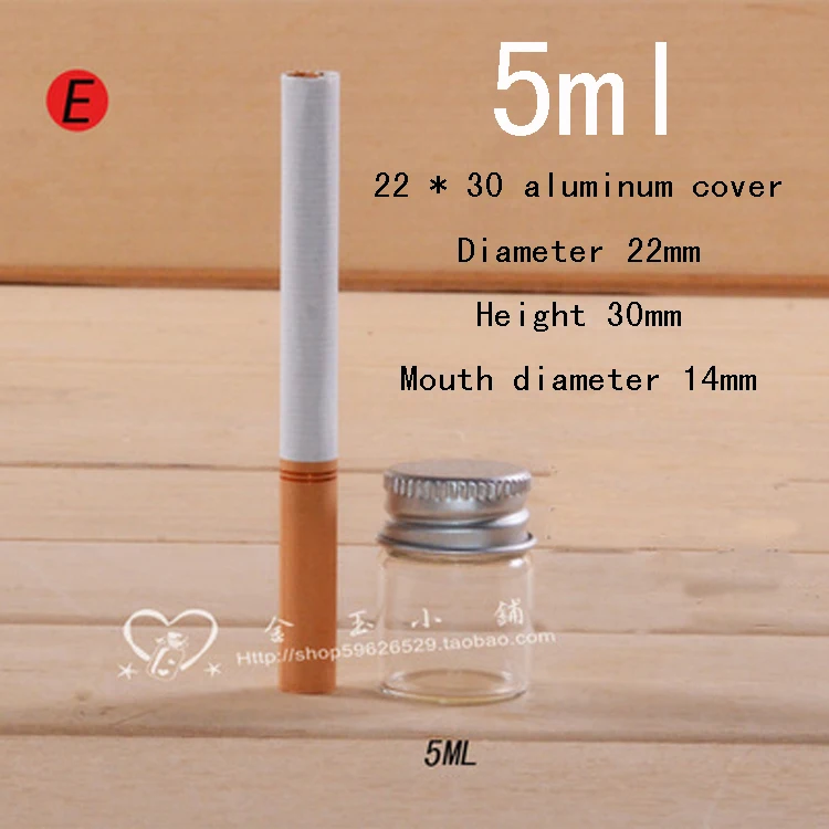 

wholesale 200pcs 5 ml glass vials with Aluminum cover , empty 5ml glass jar , 5ml mini glass vials with cork