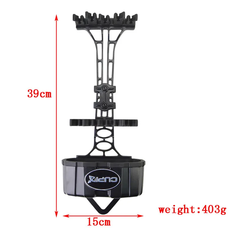 Imagem -02 - Tiro com Arco Setas Seta Quiver Material Plástico Abs Caça Composto Arco Flecha Montagem Rack Trava de Liberação 1pc