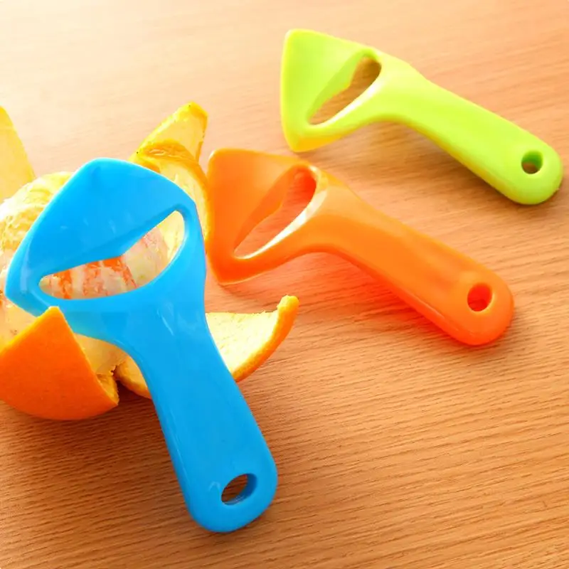 Wielofunkcyjny plastikowy skórki pomarańczowej cukierki kolor pomarańczowy Lemon obierak kuchnia małe narzędzie przenośne owoce szczypce do zdejmowania izolacji pomarańczowy urządzenie