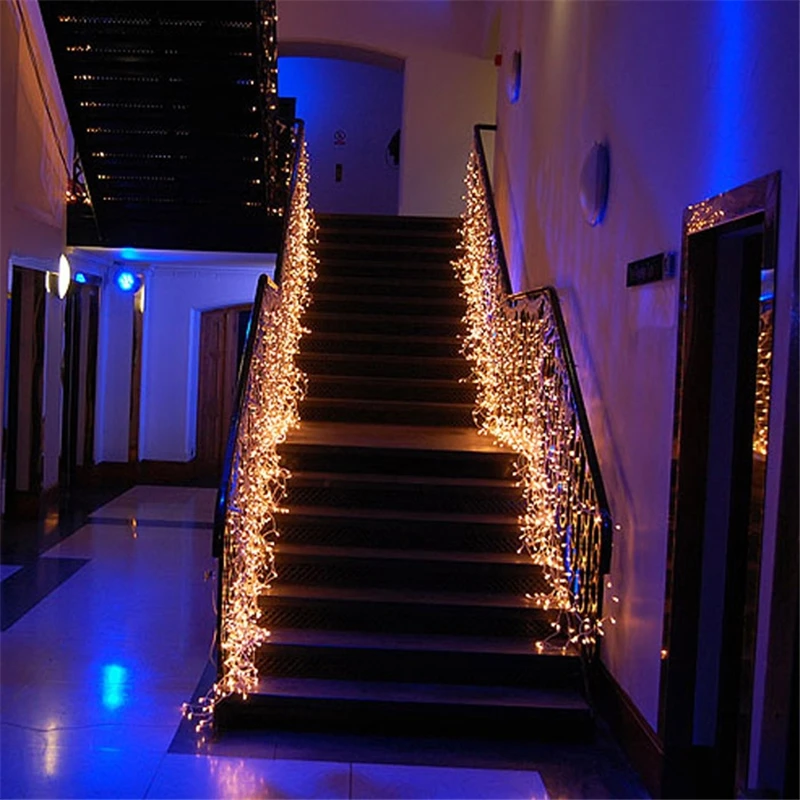 

3.5m Waterfall LED String Lights Christmas Garland New Year's light Outdoor on the Window Decoration Festival Party Fairy Lights