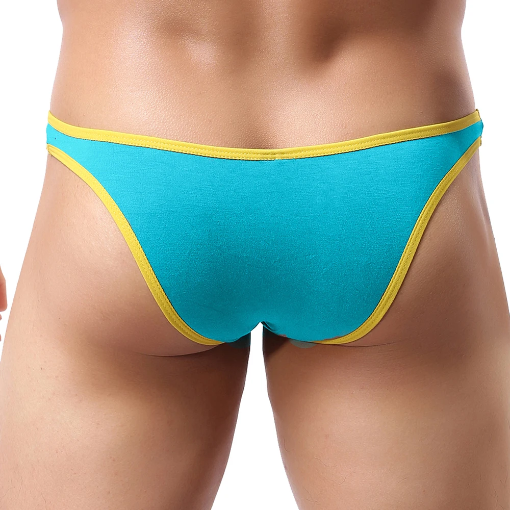 Men\'s Low Rise Modal Bikini Briefs Sexy Brazilian Back Mens Underwear