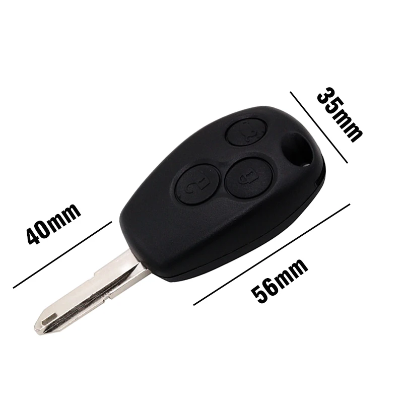 HAUSNN Remote Key Shell Case Cover 3 Buttons NE73 Blade for Renault Duster Logan Fluence Vivaro Master Traffic Kangoo Megane