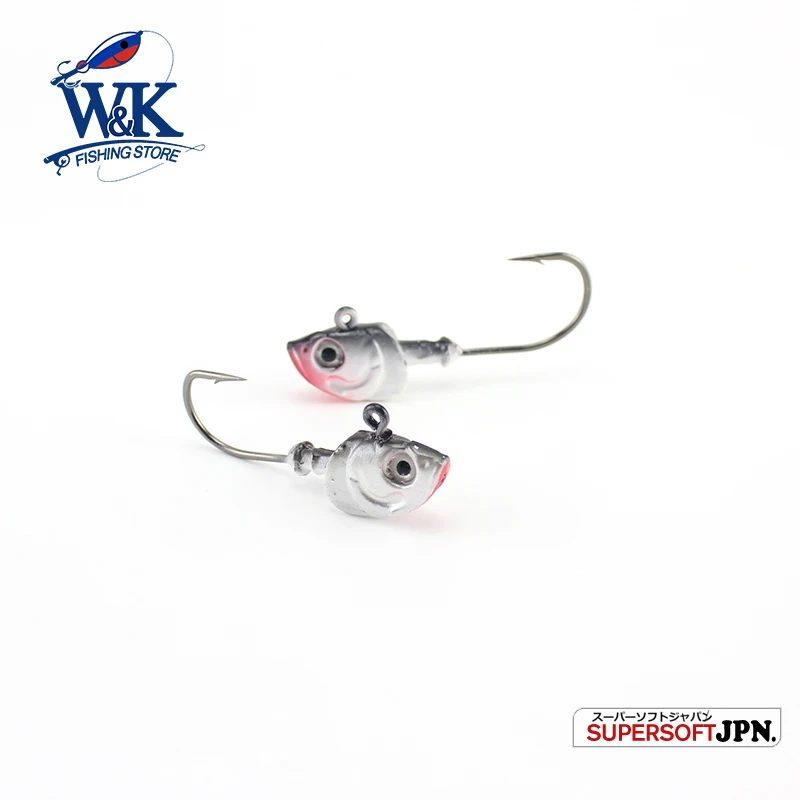 W&K Brand Pesca Fishing Jig Head Hook 20g Fishing Hook Lead Jig Lure Soft Lure Zander Pike Fishing Tackle Accessories