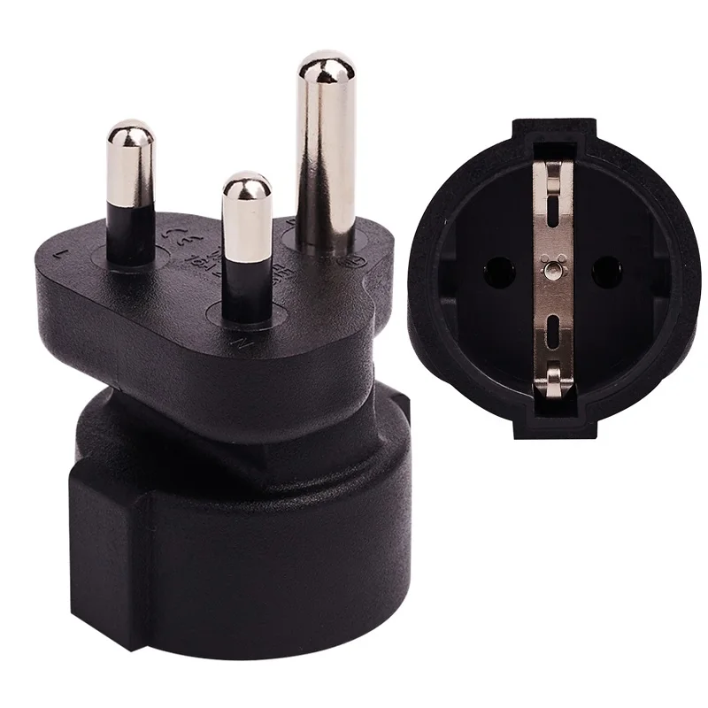 Germany Socket TO SS074 AC Power Adapter British Pakistan India Israel African Connector Converter Male To Female Socket Plug