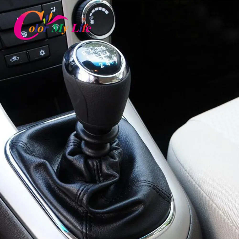 For Chevrolet Cruze 2008 2009 2010 2011 2012 Car Gear Shift Knob Cover Gaiter Boot PU Leather Shift Lever Gaiter Car Accessories