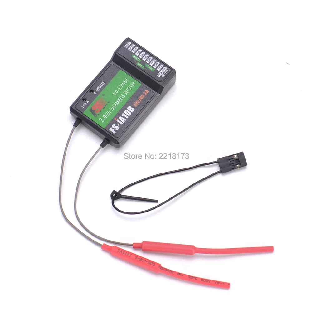 Flysky 2.4G 10CH FS-iA10B 10 Channels Receiver FS IA10B for Transmitter FS-I10 FS-I6S FPV RC Helicopter Quadcopter Aircraft