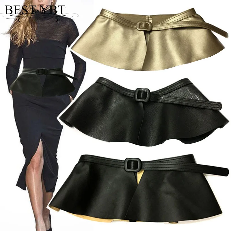 

Best YBT Women Belt Imitation Leather Buckle Belt With Lychee Grain Skirt Decoration Shrinkable Fashionable New Women Belt