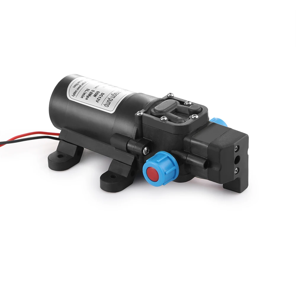 New DC 12V 60W 0.8MPA 5L/MIN Micro Diaphragm Pump Intelligent Mini Electric Self-Priming Water Pump 12 V MAX Suction 2M Quality