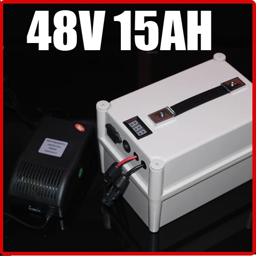 

48V 15AH LiFePO4 Battery Portable Battery ,Electric bicycle Scooter Pack Solar energy, waterproof 48v lithium Free Shipping