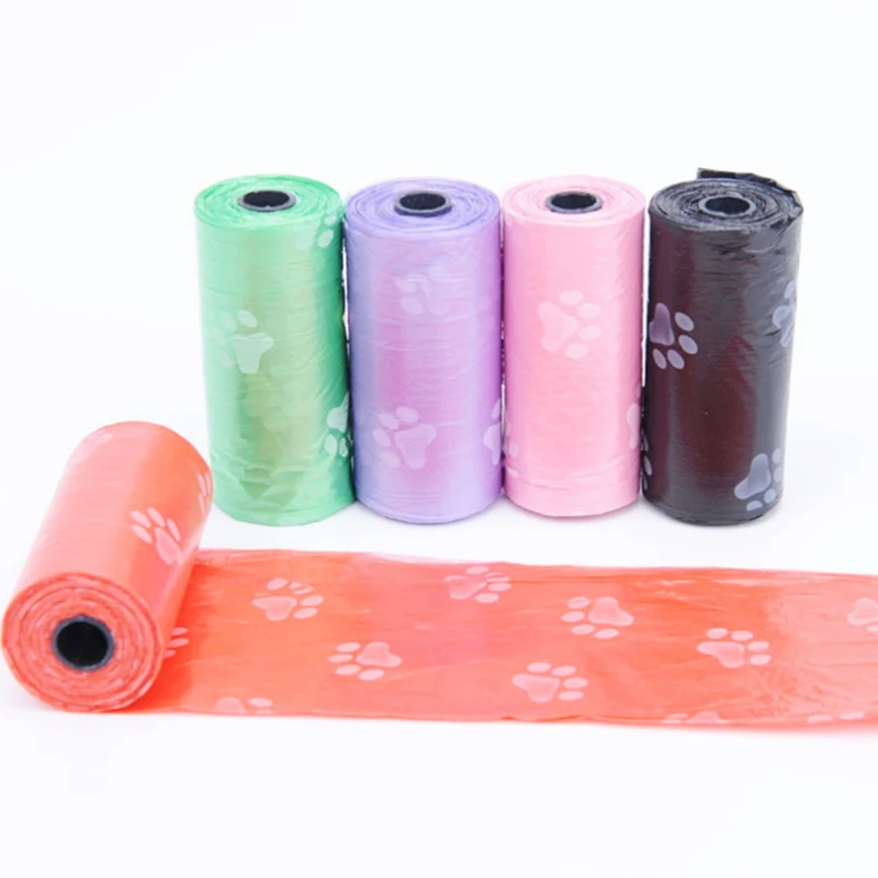 

10 Rolls 150pcs printing Pet garbage bag Pouch pickup Dogs pick up their dung Shit bag environmental protection Shit garbage bag