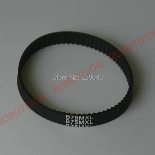 10 Buah/Lot, MXL Timing Belt, Closed-Loop, B75MXL, 3Mm 6Mm Lebar