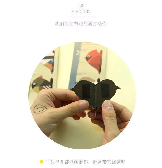 2pcs/pack  magnetic bookmark ball pen   Bird bookmark    Bird ballpen