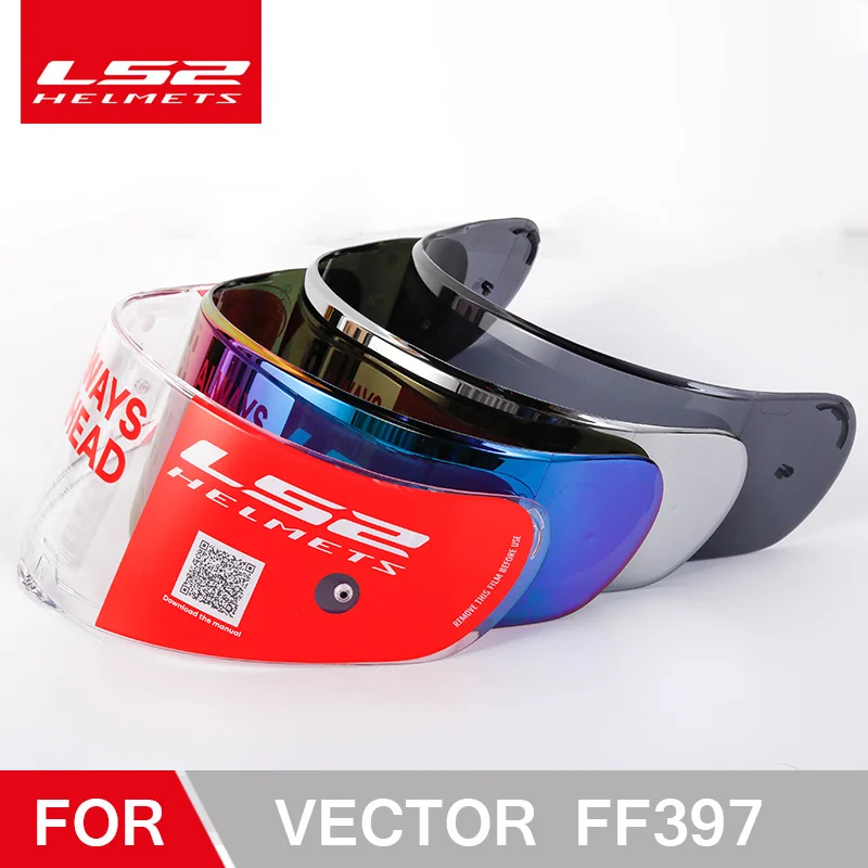 

Original LS2 ff397 helmet visor clear/dark smoke/ silver/rainbow only for LS2 VECTOR helmet model lens