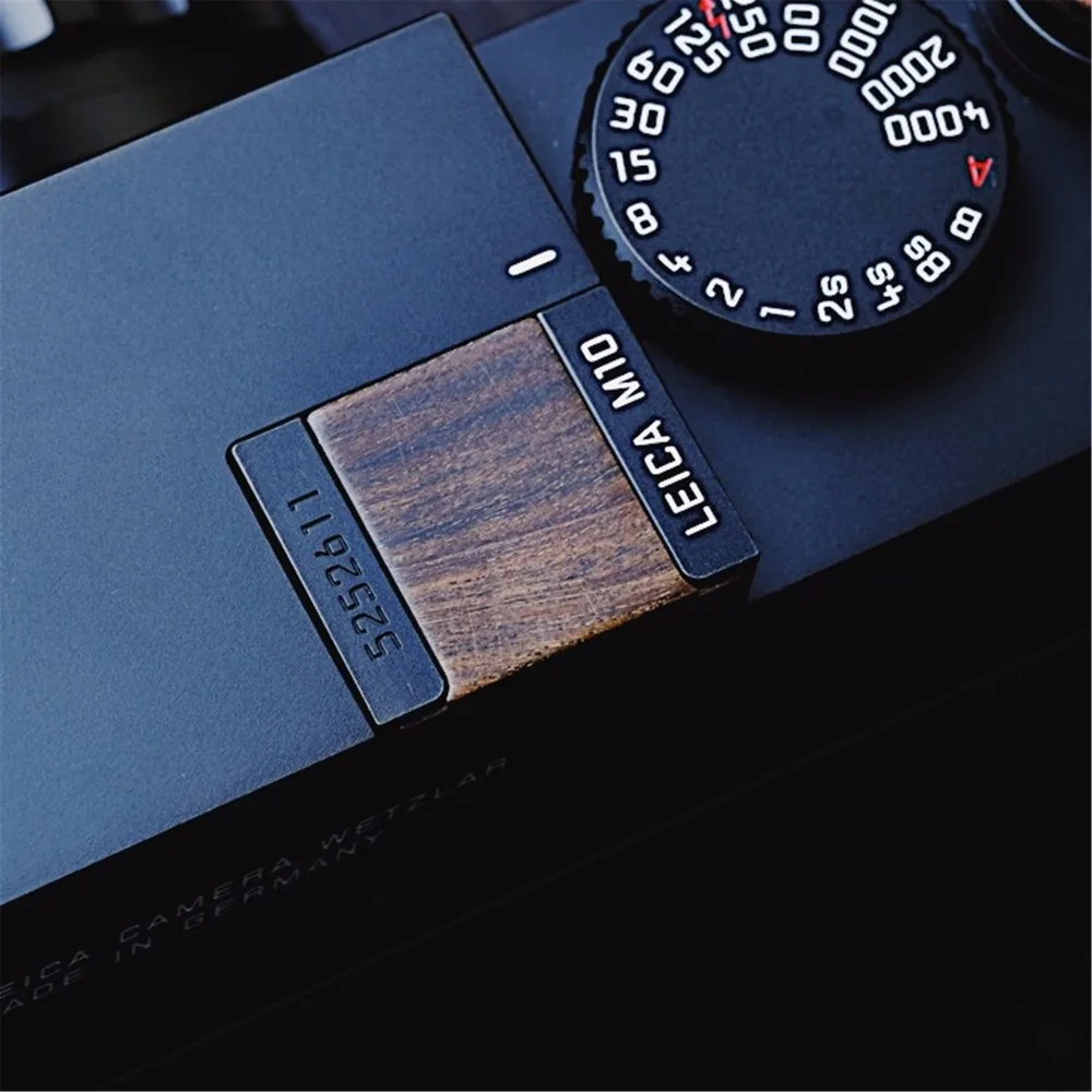 16MM แอฟริกันสีดำไม้ปุ่มปลดล็อคชัตเตอร์สำหรับ Leica M10 M10-P