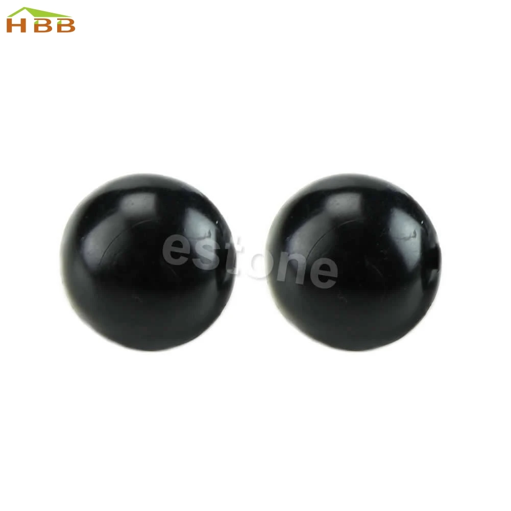 New 20PCS 6-20mm Plastic Black Safety Eyes For Teddy Bear/Dolls/Toy Animal/Felting #330 images - 6