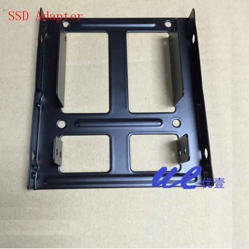 2packs 2.5" to 3.5" Bay Adapter Mounting Bracket HDD Converter Tray Frame Support 2pcs SSD M2 Hard Disk Drive For PC Computer