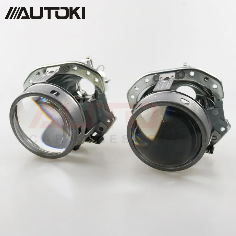 Autoki D1S D2S D3S Bulb Base DOT EVOX-R HID Bi-xenon Projector Lens For Universal Vehicles Headlight replacement lens Retrofit