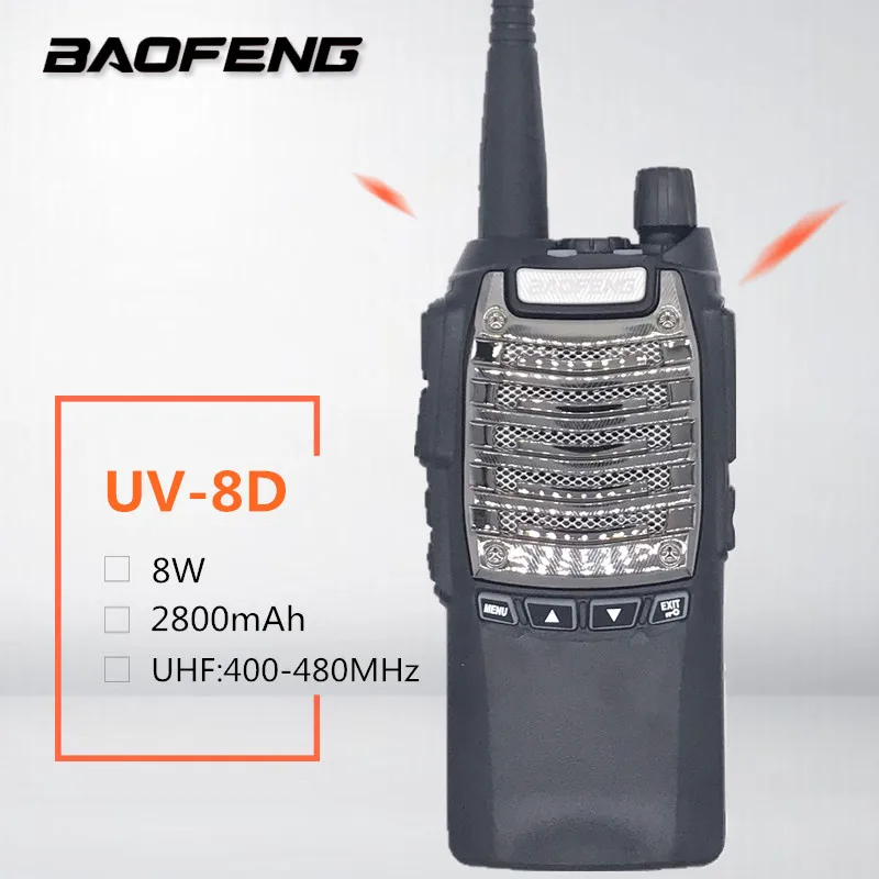 

Baofeng UV-8D Walkie talkie rádio 8W UHF High Power HF SDR Transceiver Dual PTT 10KM Communication Distance Ham radio station