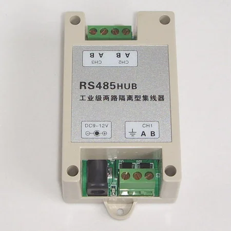 Industrial class active two way isolated RS485 hub