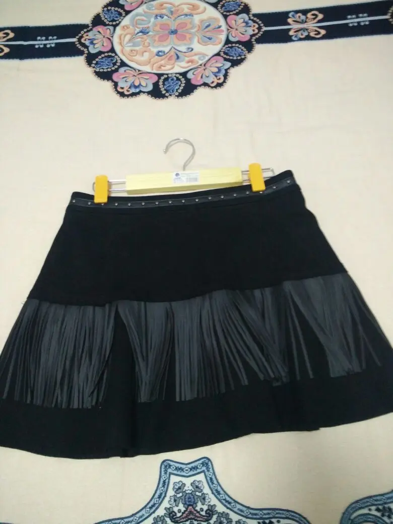 SICODA 2meters DIY sewing  Fashion PU Leather Tassel Lace Trimmings Fringe garment accessories double face bag charms 2meters