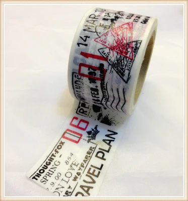 Mooie hoge kwaliteit 30mm * 10 m washi tape/breder reizen brief stempel diy en masking japan washi tape