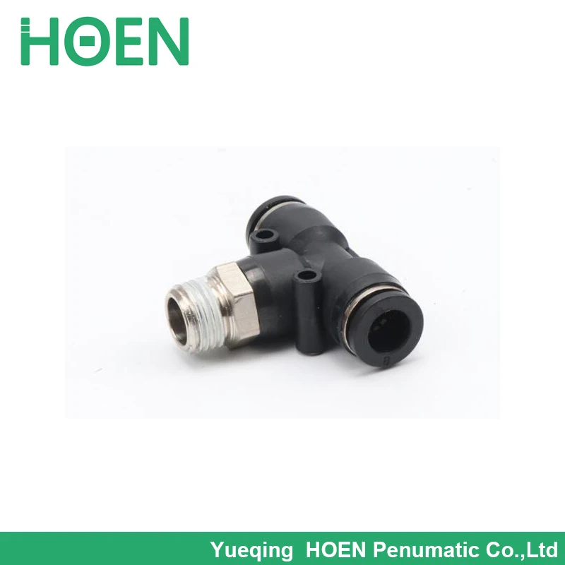 PB14 04 PB T Type Threaded Tee Push-in Fitting 14mm joint pipe 1/2