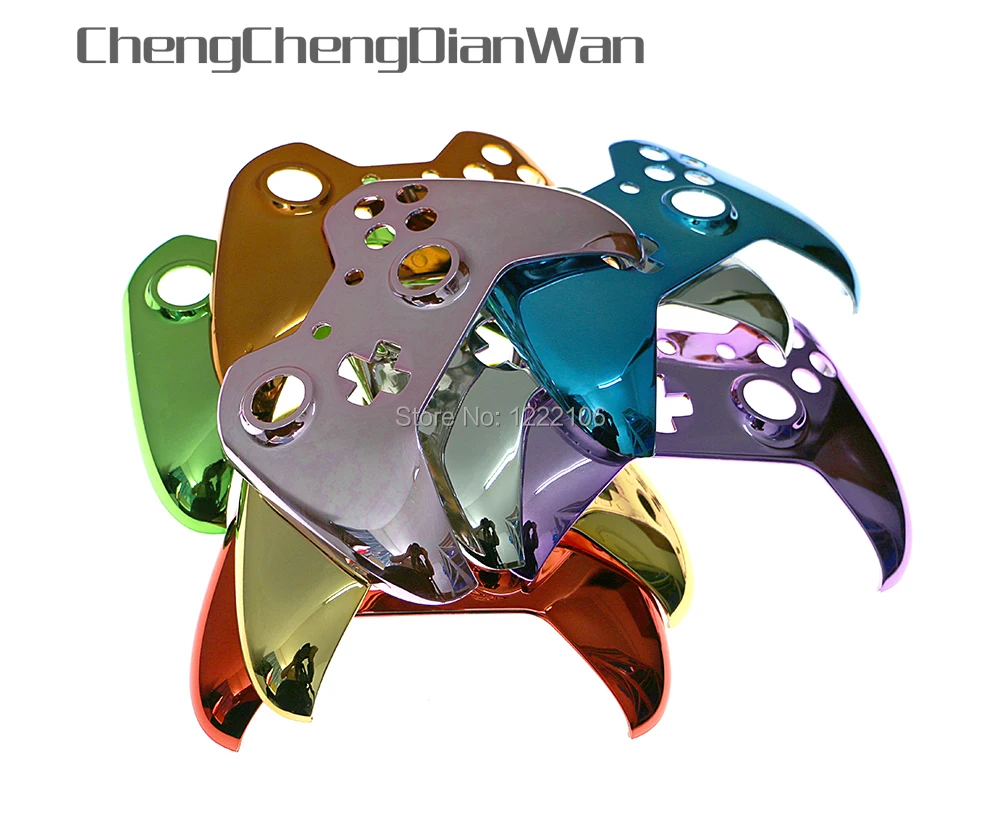 Boîtier de contrôleur sans fil chromé plaqué, couvercle supérieur pour Xbox one, plaque frontale avant, 1 pièce