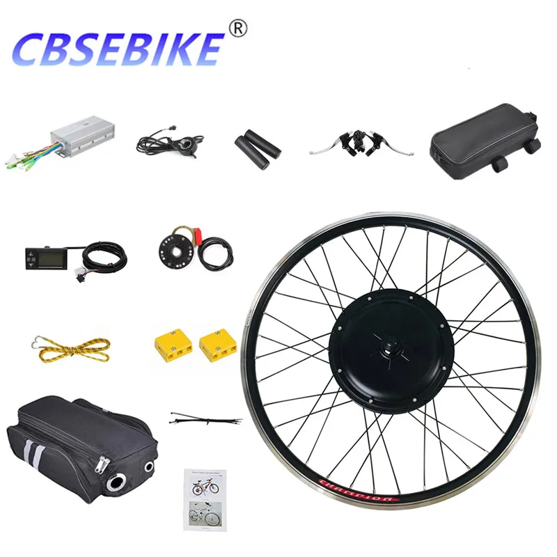 CBSEBIKE Ebike 24Inch Front Wheel Kit High Speed Conversion  36v250w 36v500w 48v500w 48v1000w QC05-24