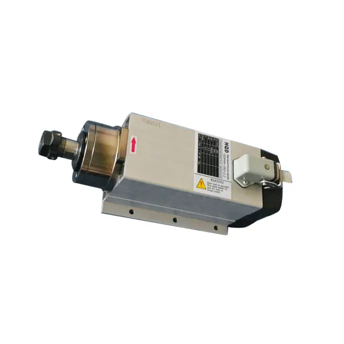 Flange spindle motor 2.2KW 220v/380v ER20 18000rpm SQUARE AIR COOLED SPINDLE for wood engraving