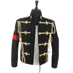 Michael Jackson Royal England Military Black Woolen Formal Dress Jacket