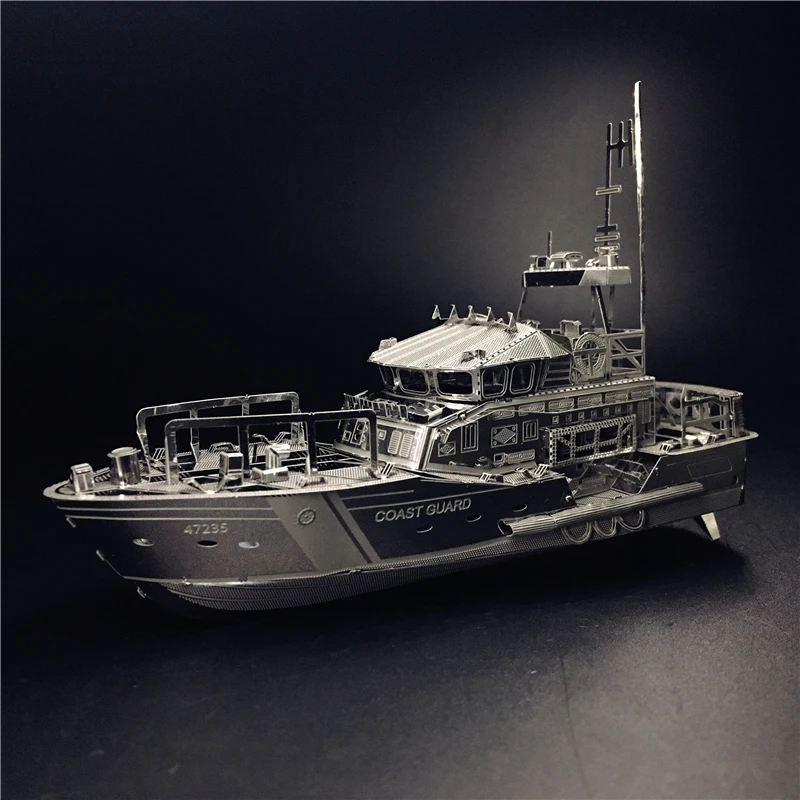 MMZ MODEL NANYUAN 3D Metal kits DIY Puzzle Assembly Model LIFEBOAT  C22201 1:100 2 Sheets Stainless Steel Creative Toys Gift