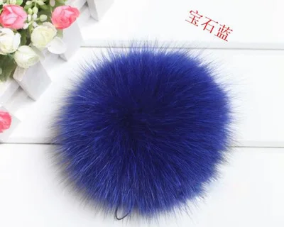 1 piece 8cm Natural Real Fox Fur Ball Pom Poms Fluffy Fur Pompom DIY Women Kids Winter Hat Skullies Beanies Knitted Cap R12A