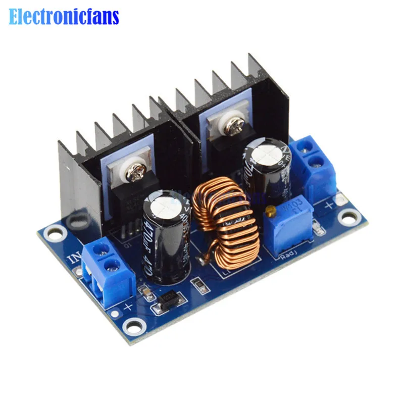 XL4016 DC-DC 4-36V To 1.25-36V Step-Down Buck Converter Power Supply Board Module LED Voltmeter PWM Adjustable Max 8A 200W