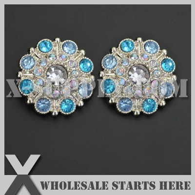 

28mm Special Stargazer Acrylic Rhinestone Button with Shank Back,,#25 and #11 Colors of Rhinestone